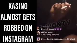 Boogotti kasino almost gets robbed on Instagram live