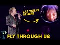 First fpv drone fly through inside the las vegas sphere  u2 atomic city