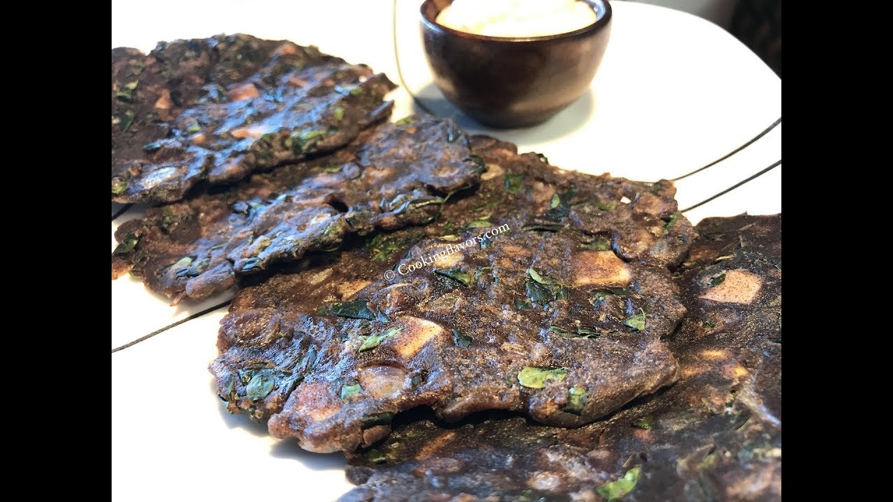 Drumstick leaves ragi roti