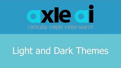 Axle Academy: Light and Dark Mode