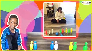 Addition Bowling Math Game - Parent vs Child