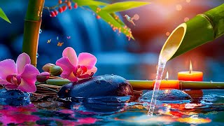 Relaxing Bamboo Water Fountain Music for Mind and Body Healing  Sleep Music, Stress Relief
