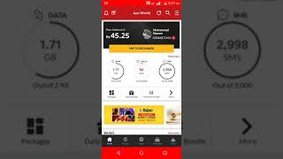 jazz world app se mukt MB lene ka tarika dekhiae Rahi network zero seven ke sath screenshot 4