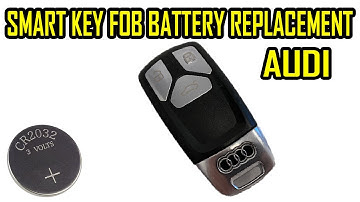 How To Replace Battery Audi Key Fob B9 - A4 A5 Q5 Q7 TT