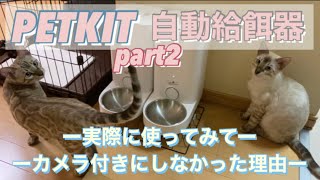 PETKIT ペットキット 自動給餌器 初めて使う反応は！？