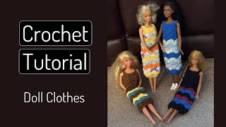 Crochet Shell Stitch Barbie Doll Dress