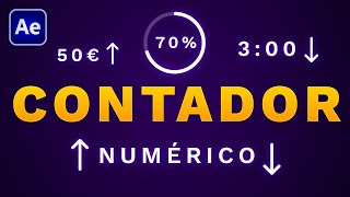 ⏱️ Crear CONTADOR NUMÉRICO en After Effects - Tiempo, Dinero, Porcentaje, lo que quieras! screenshot 3