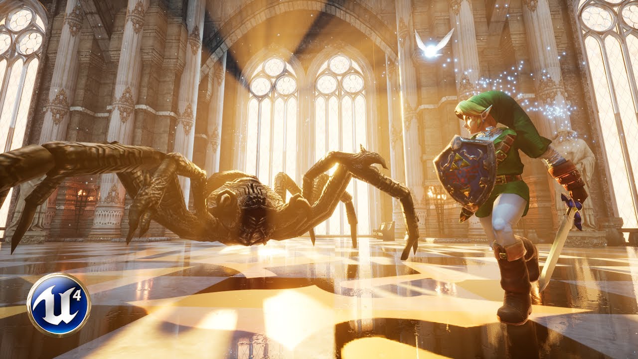 Unreal Engine 4 | Zelda | Armogohma Fight (Preview) - YouTube