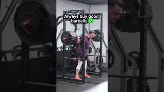 MAKE SURE YOU BUY GOOD BARBELLS!!? 😳💀