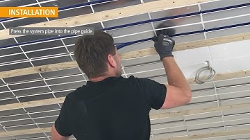 Installation Ceiling Heating & Cooling (16mm Unipipe)