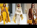 Laura Biagiotti Inspired by Italian Romance in Mocha Mousse & Celestial Yellow | FW 2026 Milan