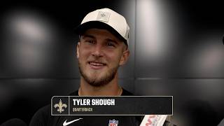 Tyler Shough on taking on leadership role, Travis Etienne Jr. | New Orleans Saints