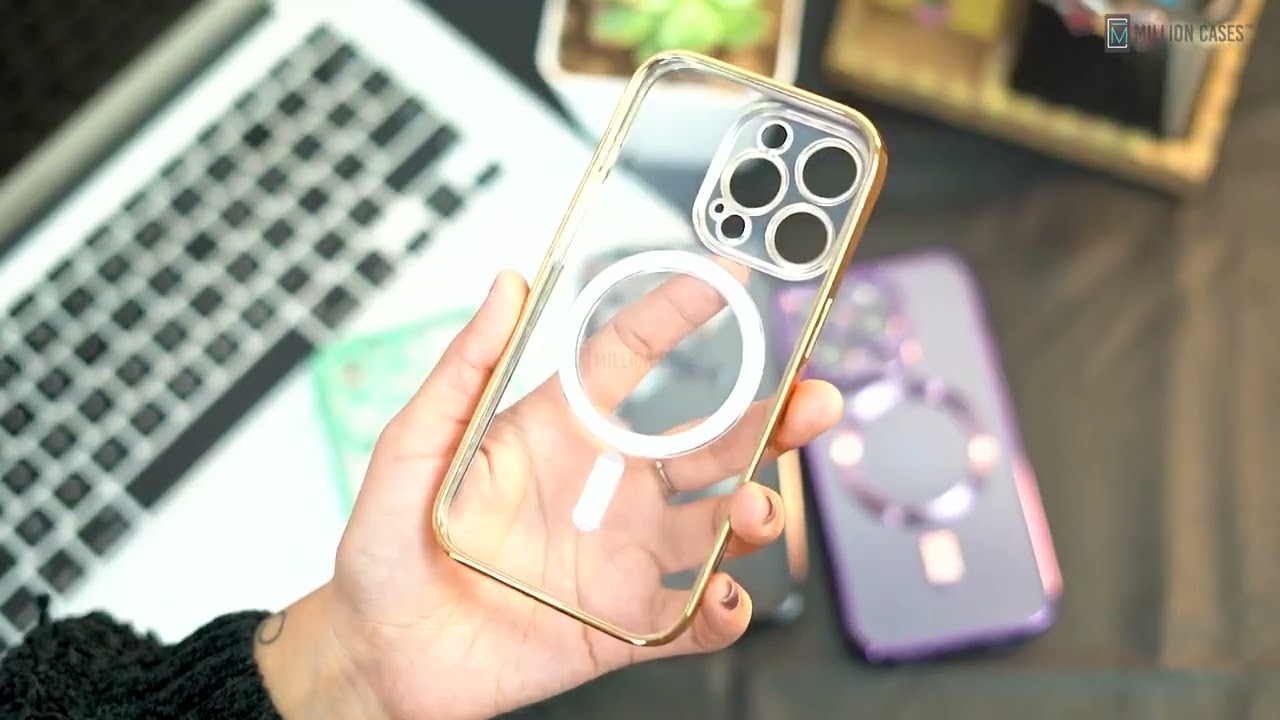 Magnetic Plating Transparent® Soft Shell Case Cover For iPhone.