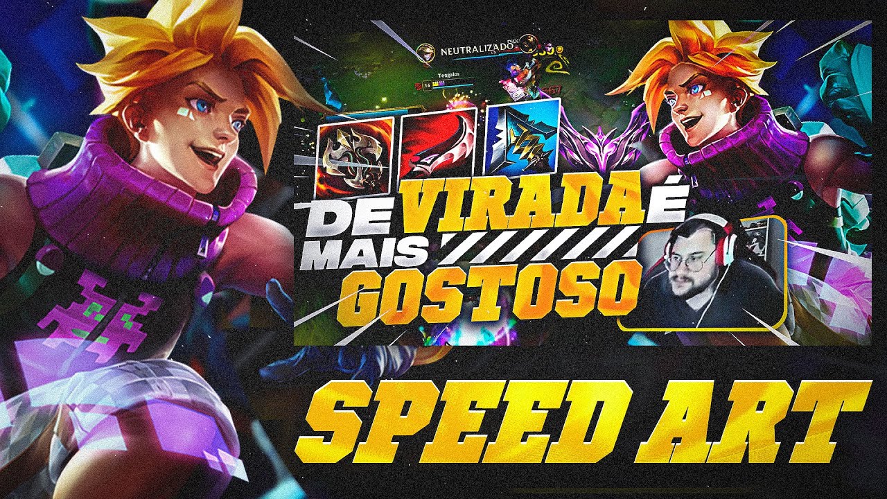 SPEED ART THUMBNAIL LEAGUE OF LEGENDS - 