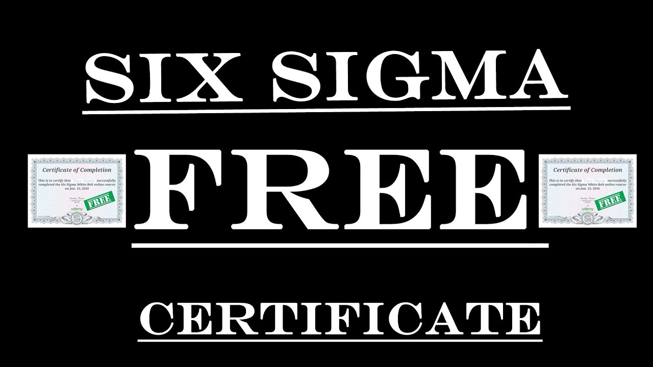 udemy six sigma
