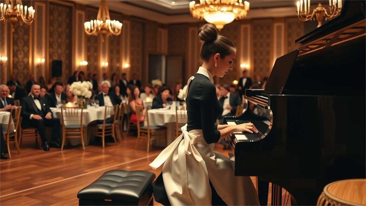 Kellnerin spielt Klavier auf Luxus-Event – ihr Talent verblüfft das gesamte Publikum