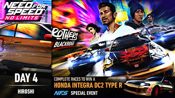 Day 4 (Hiroshi) - Honda Integra DC2 Type R | Need For Speed: No Limits