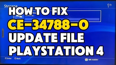 How To Fix PS4 CE-34788-0 This Update file cannot be used