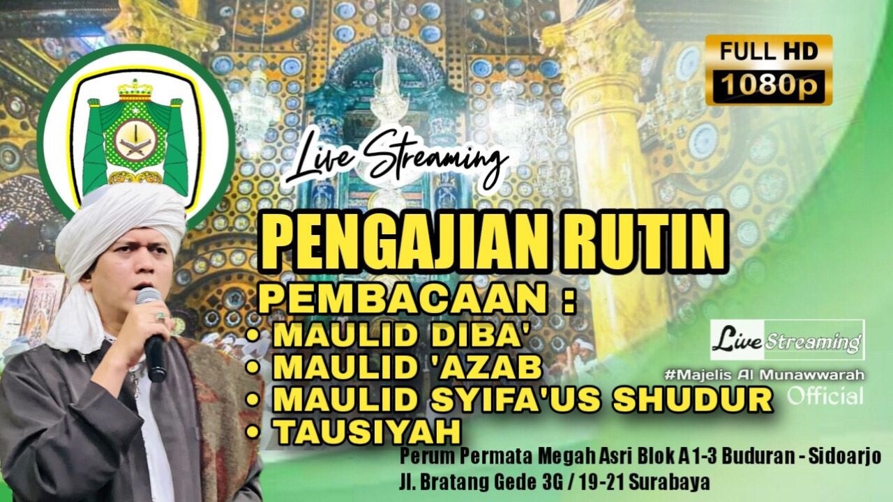 💫LIVE | SELASA MALAM RABU MAULID 'AZAB & TAUSIYAH BAB HIJRAH KARENA TAAT KEPADA ALLAH SWT