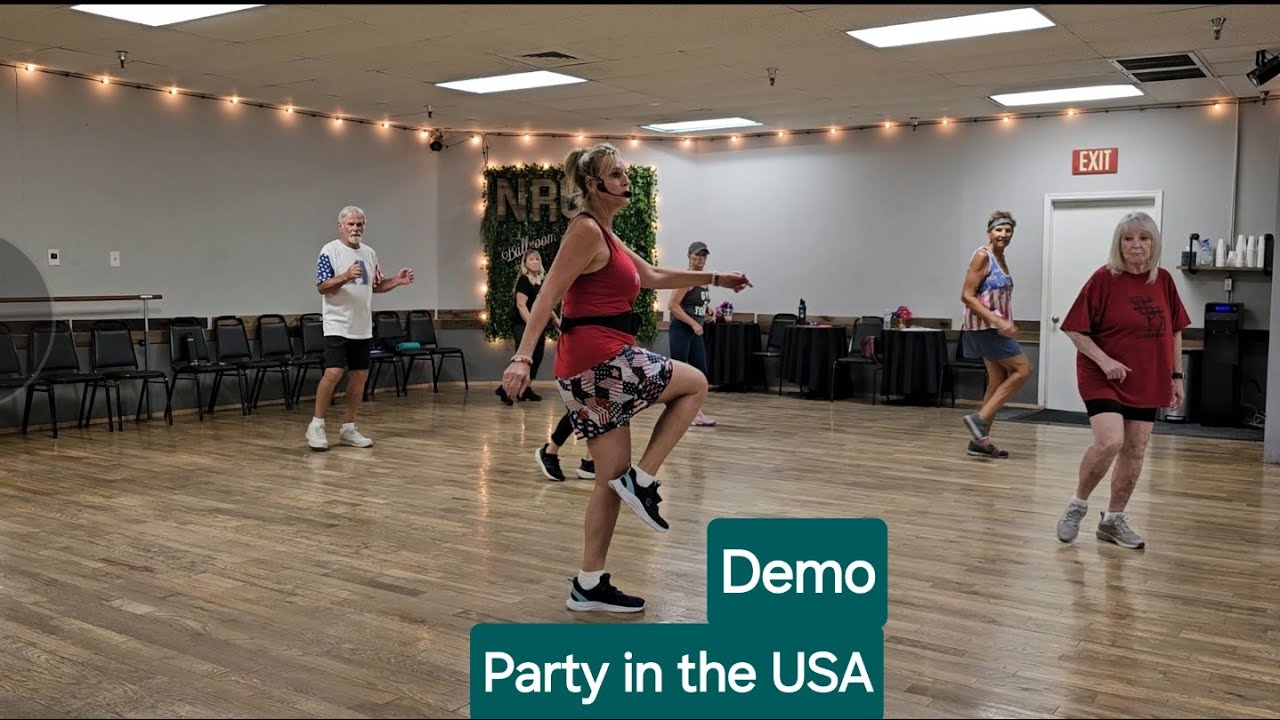 Party in the USA #Demo #Linedance - YouTube