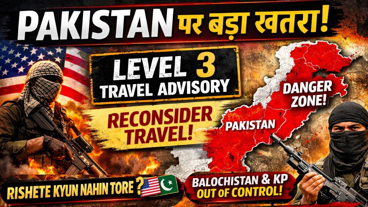Pakistan Out of Control? America Issues Level-3 Warning | Balochistan & KP Burning 🔥