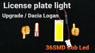 How to: License plate Light Upgrade / Dacia Logan 2018