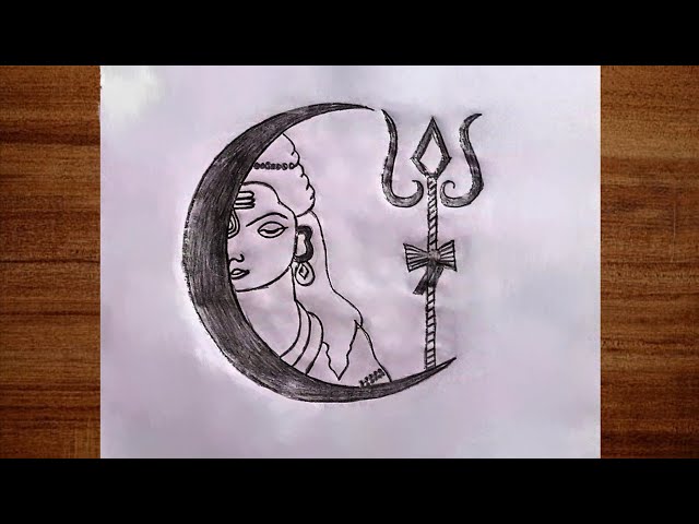 Black And White Mahadev pencil art, Size: A4 Size at Rs 500/sheet in Delhi