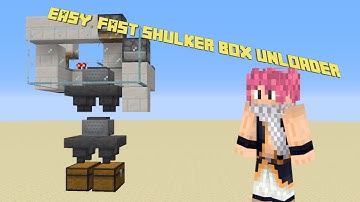 EASY, FAST Shulker Box Unloader : Minecraft Redstone Tutorial