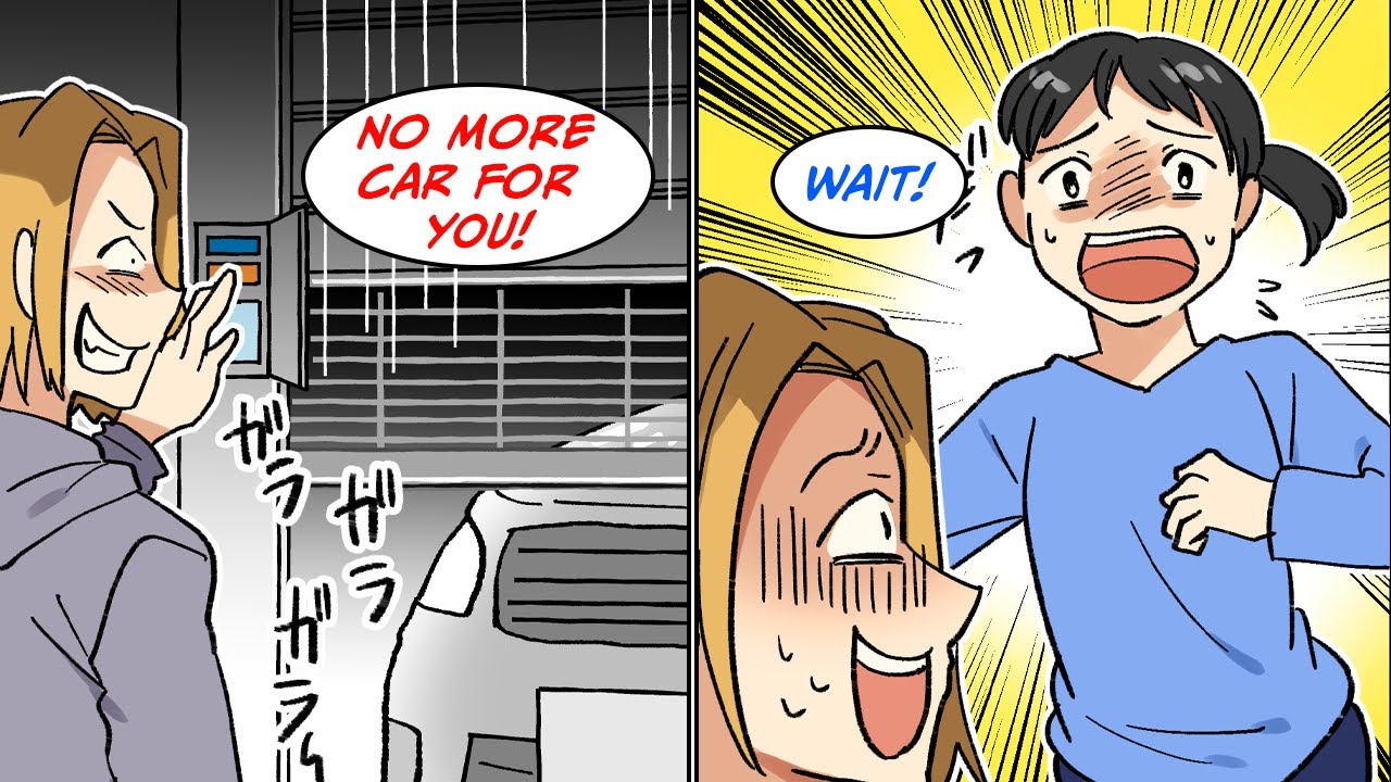 After my car was trapped into the garrage, I called the owner for help and… [Manga Dub]