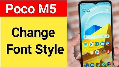 How to change font style, Poco M5 me font style change kaise karen