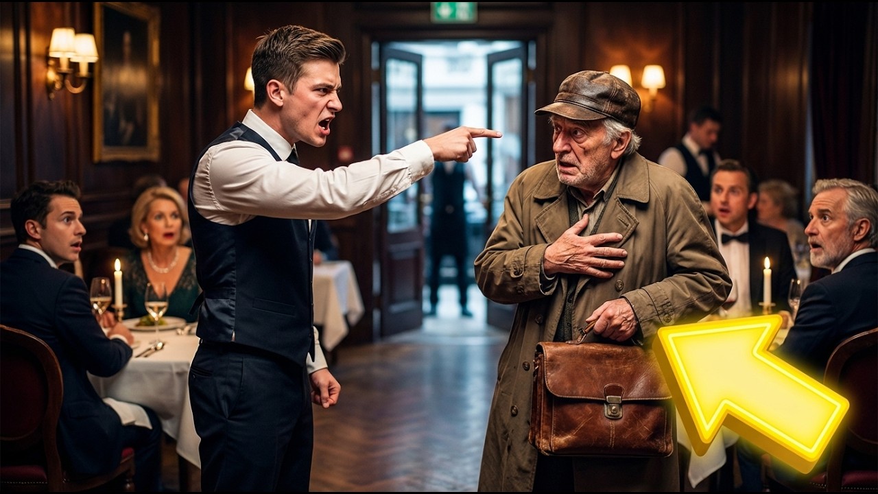 Kelner wyrzucił starszego mężczyznę z restauracji… Gdy wrócił, wszyscy zamarli