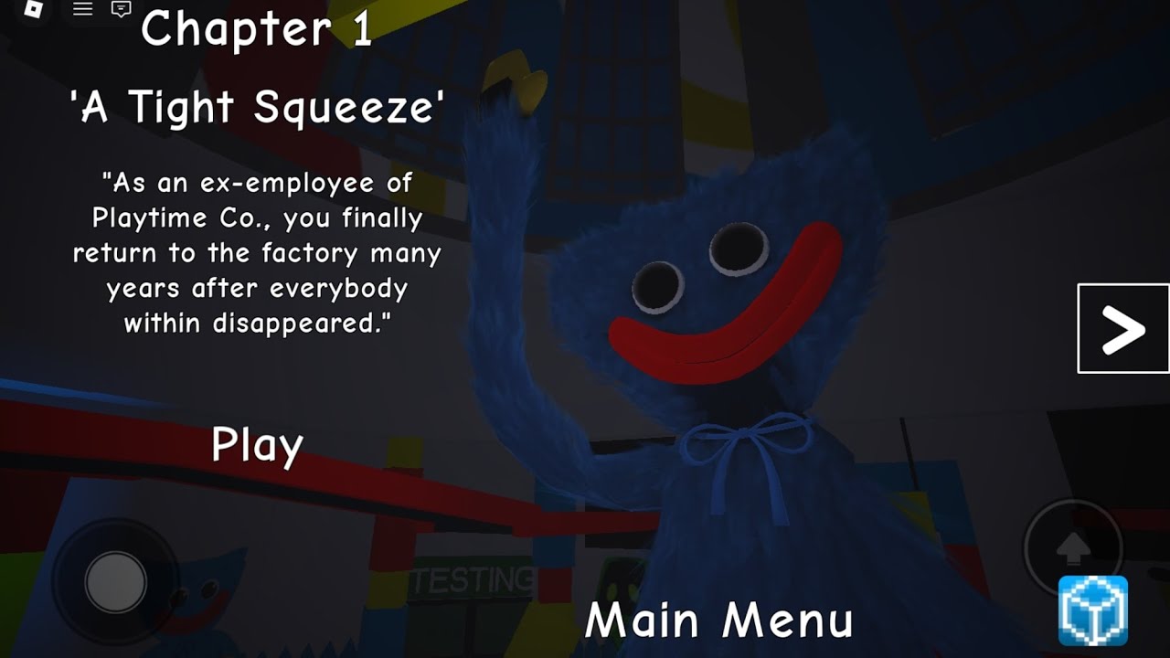 Mencoba memainkan game ini diroblox. Dikejar oleh huggy wuggy 