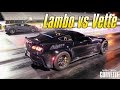 Worlds fastest z06 vs underground lamborghini