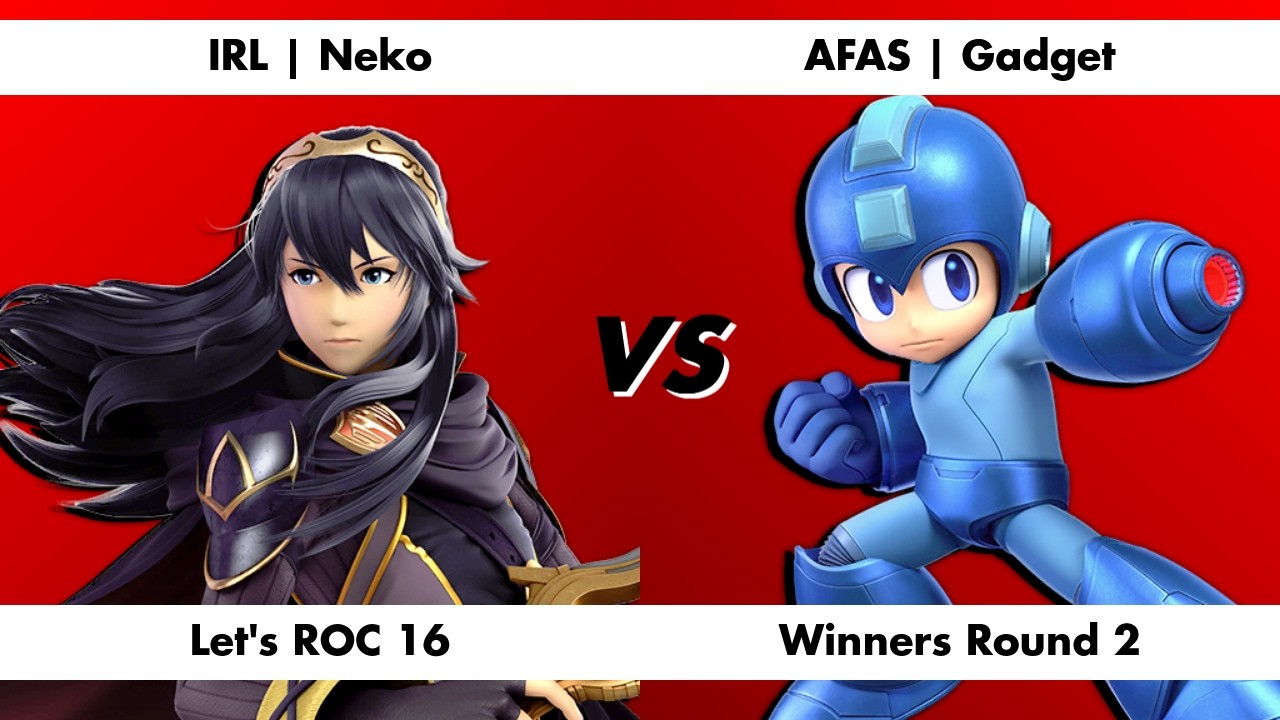 IRL | Neko (Lucina) vs AFAS | Gadget (Mega Man) | Winners Round 2 | Let's ROC 16