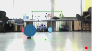 Mobile Robot Navigation with Visual System by avoiding Marks with wifi Image Processing - Robot View