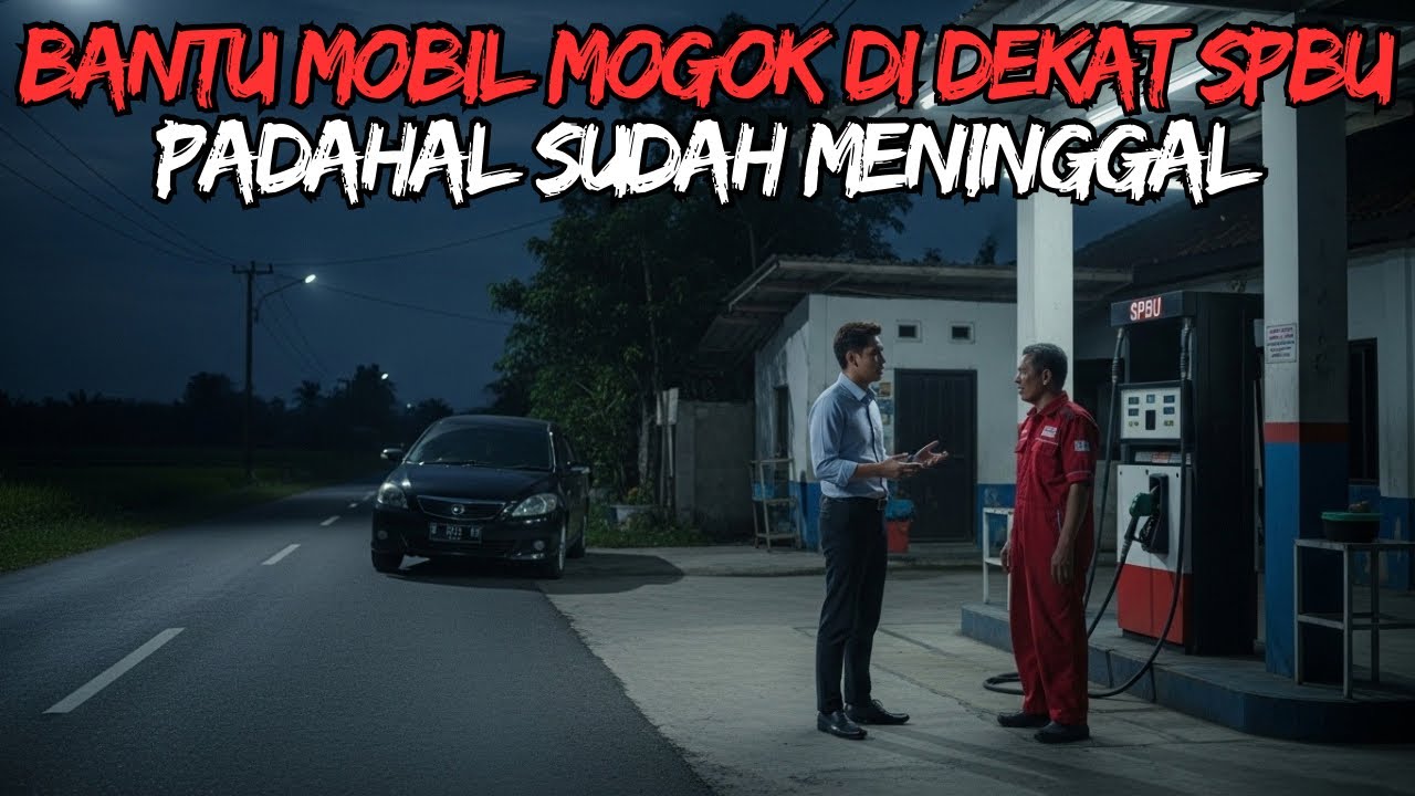 BANTU MOBIL MOGOK DI DEKAT SPBU, PADAHAL SUDAH MENINGGAL -ceritahoror