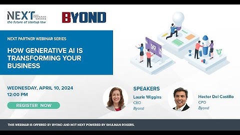 NEXT Partner Webinar: How Generative AI is Transforming Your Business