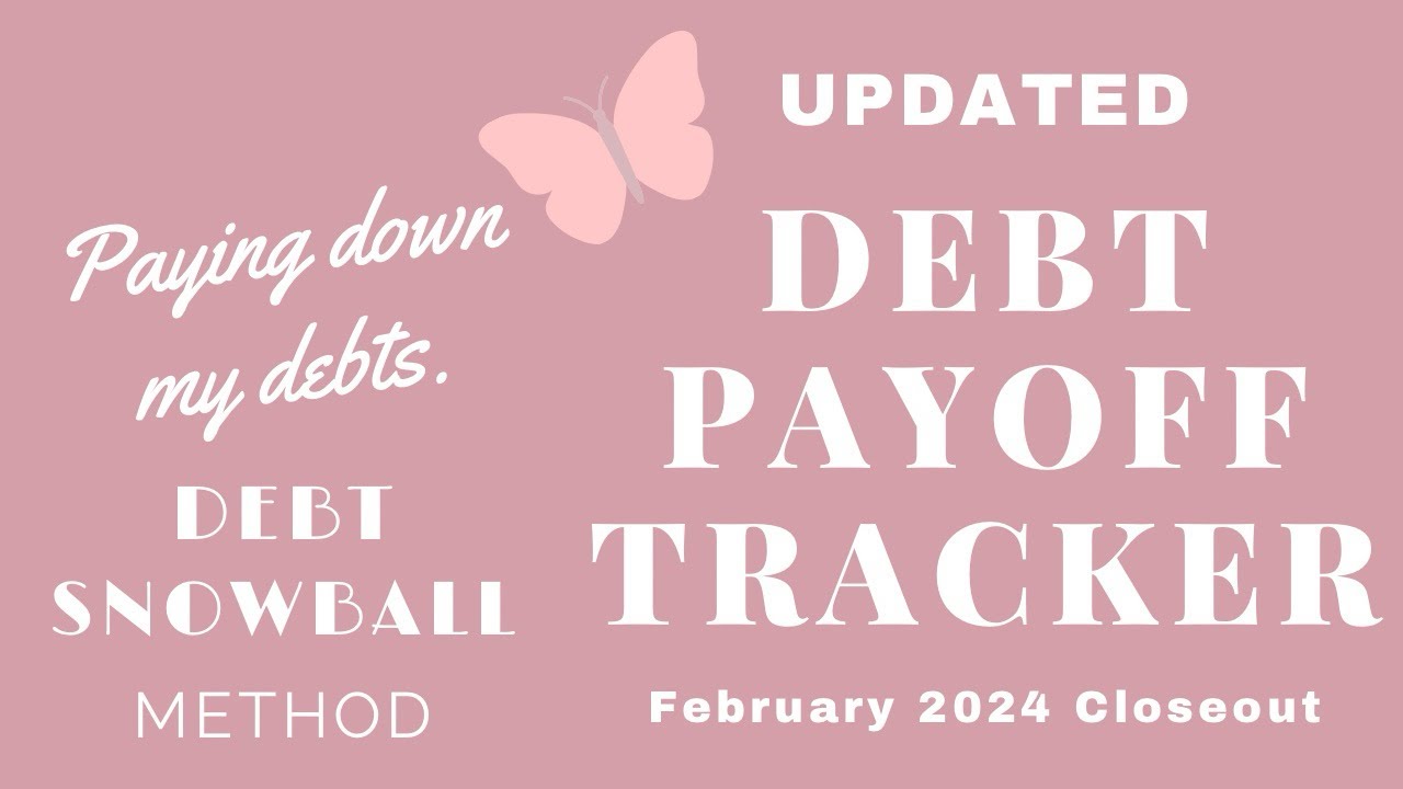 DEBT PAYOFF TRACKER 👛 PAYING DOWN MY DEBTS USING THE DEBT SNOWBALL METHOD