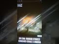 Iran missile strike Israel in Tel aviv
