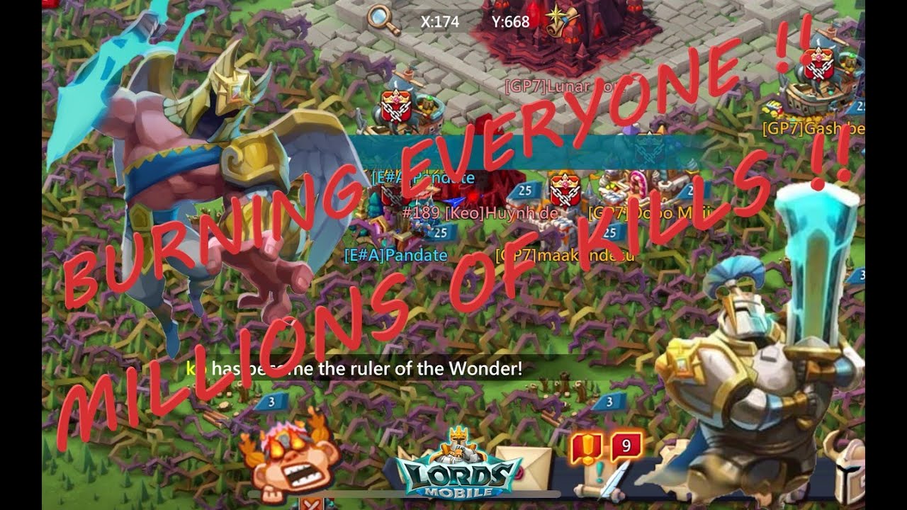 MASSIVE FULL MYTHIC SOLOS IN KVK !! ROAD TO 400M KILLS !! - Lords Mobile