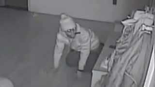 Terrifying video of burglar sneaking into sleeping family