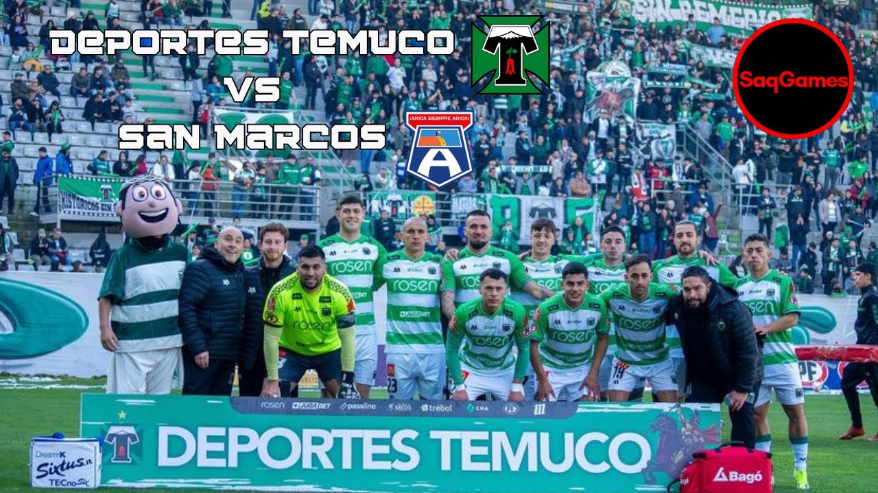 DEPORTES TEMUCO VS SAN MARCOS DE ARICA/ Vlog Saqgames - YouTube