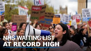 NHS waiting list at record high