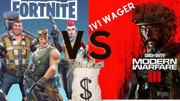 Fortnight Pro Takes on MW3 1v1 SnD Wagers!