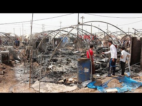 immigration definition Iraq: More than 70 tents burned down in refugee camp