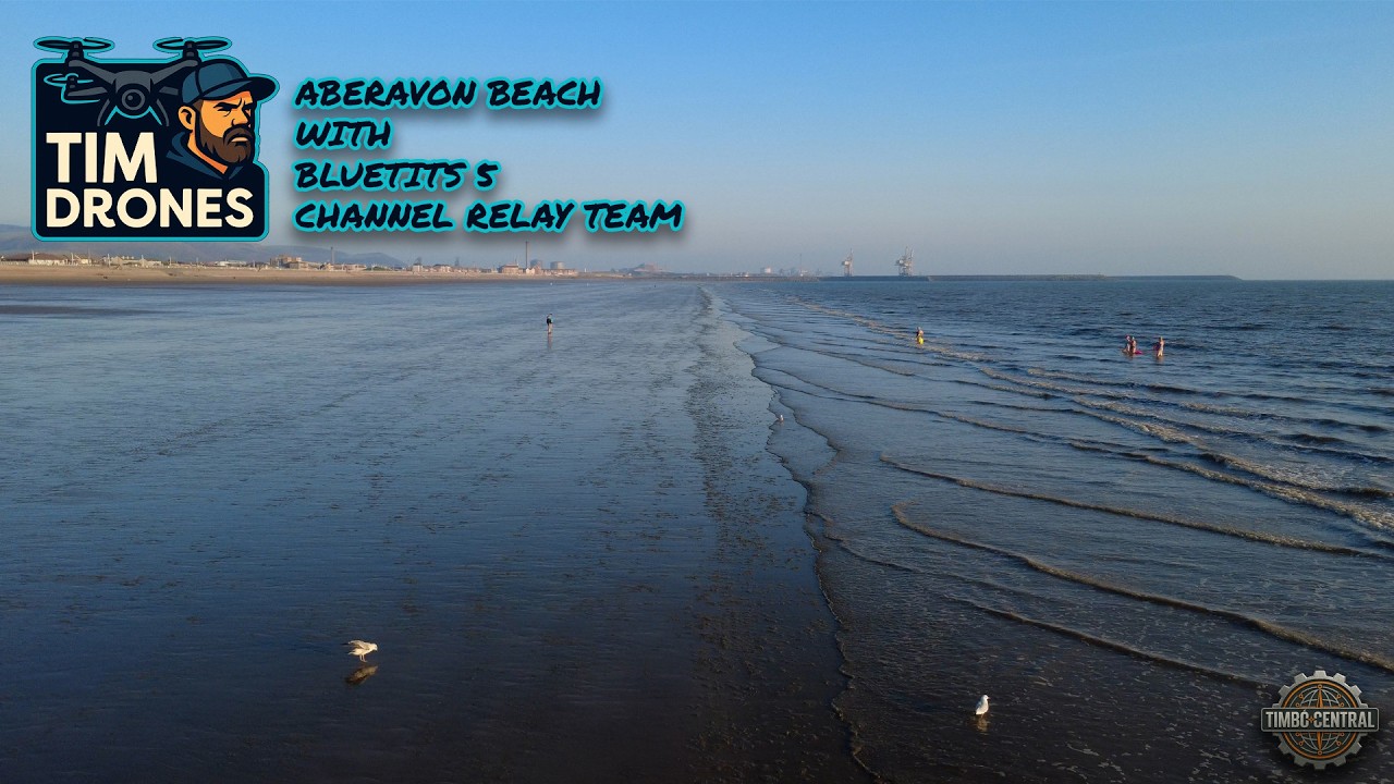 Tim Drones | Aberavon Sea Front With The Bluetits 5 Channel Swim Relay Team