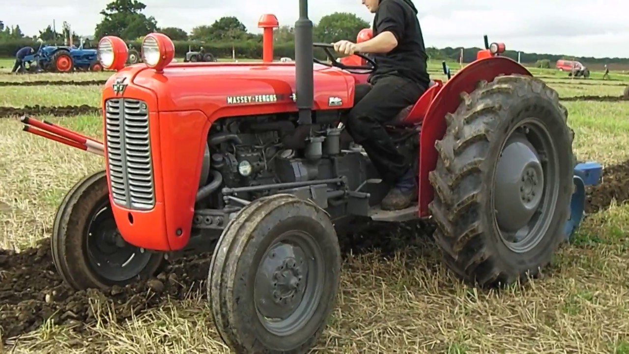 1964 Massey Ferguson 35x 25 Litre Diesel Tractor With Ransomes Plough