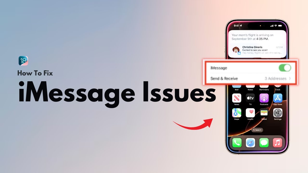 Fix iMessage Not Working on iPhone (iOS 18.5) - How to - YouTube