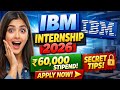 IBM PAID Internship opportunities 2026| fresher graduates | Roadmap for college student #internship