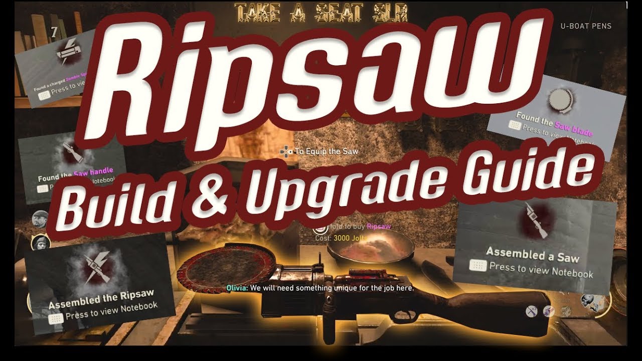 Call Of Duty: WWII Zombies - The Darkest Shore OFFICIAL Ripsaw Build and Upgrade Guide